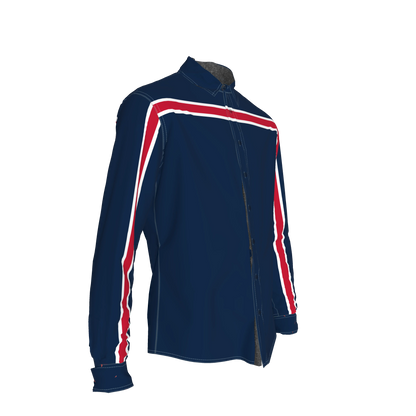 Navy White Red MotoStripe™ Slim Fit Men's