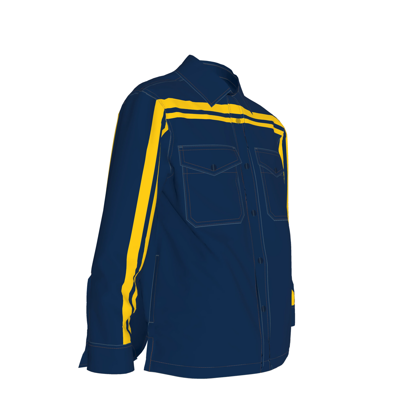Blue & Maize MotoStripe™ Shirt Jacket
