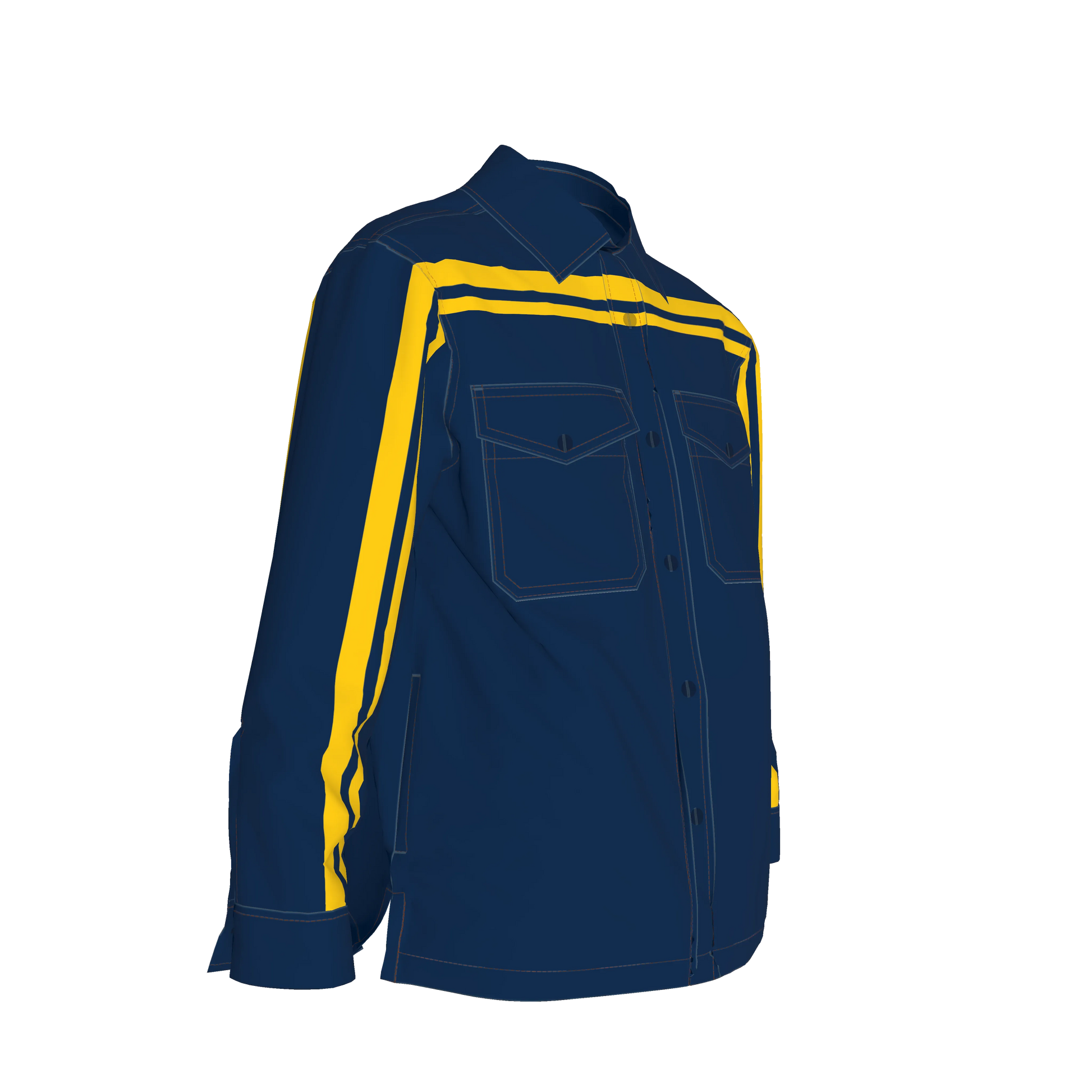 Blue & Maize MotoStripe™ Shirt Jacket