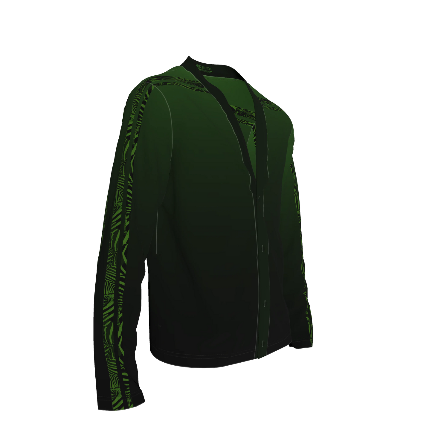 Green Zebra MotoStripe™ Terry Cardigan