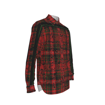 Splat Tartan Green MotoStripe™ Shirt