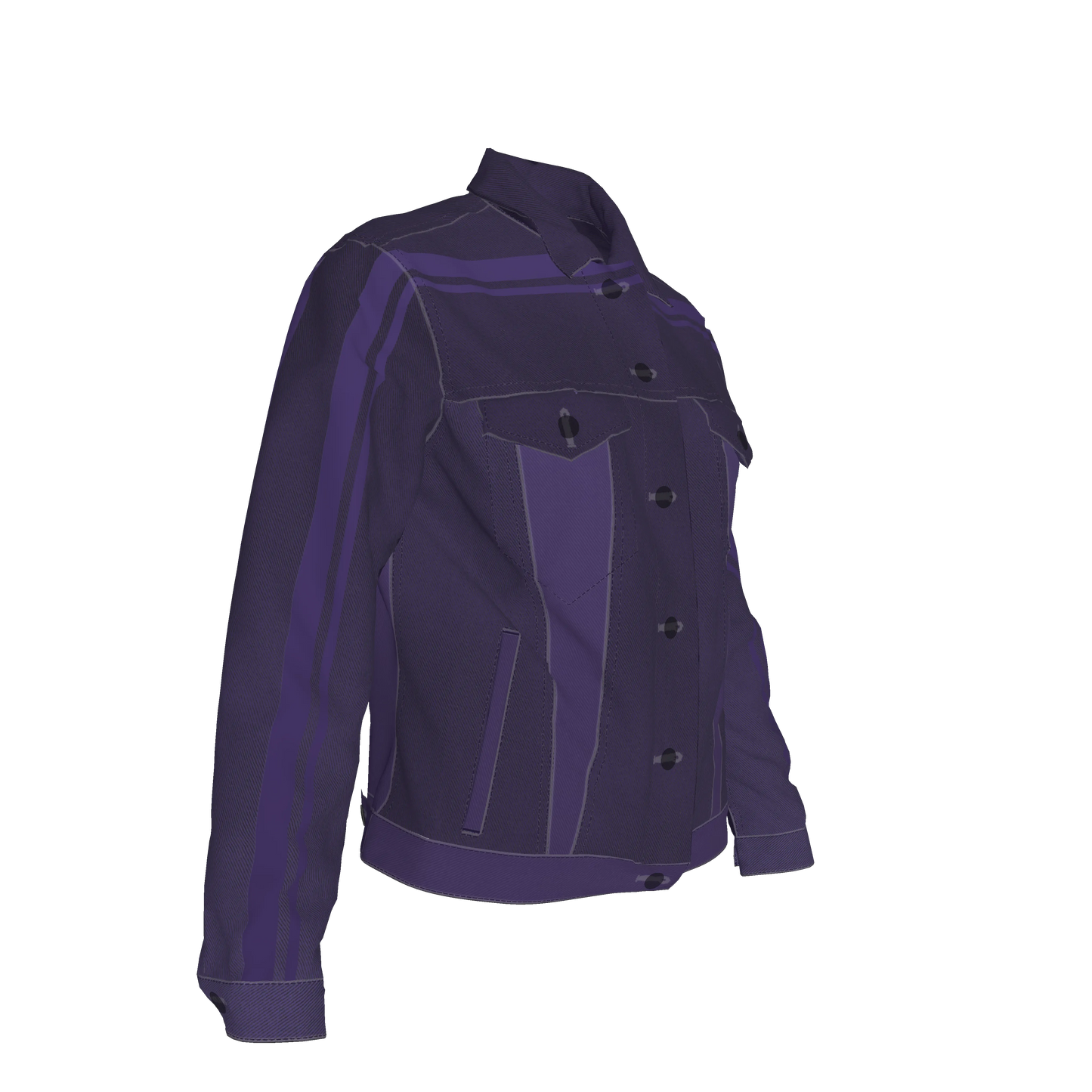 Deep Purple MotoStripe™ Jean Jacket