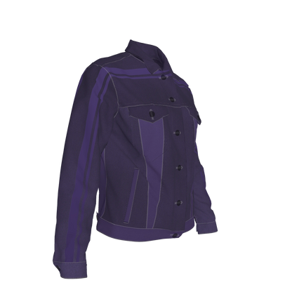 Deep Purple MotoStripe™ Jean Jacket