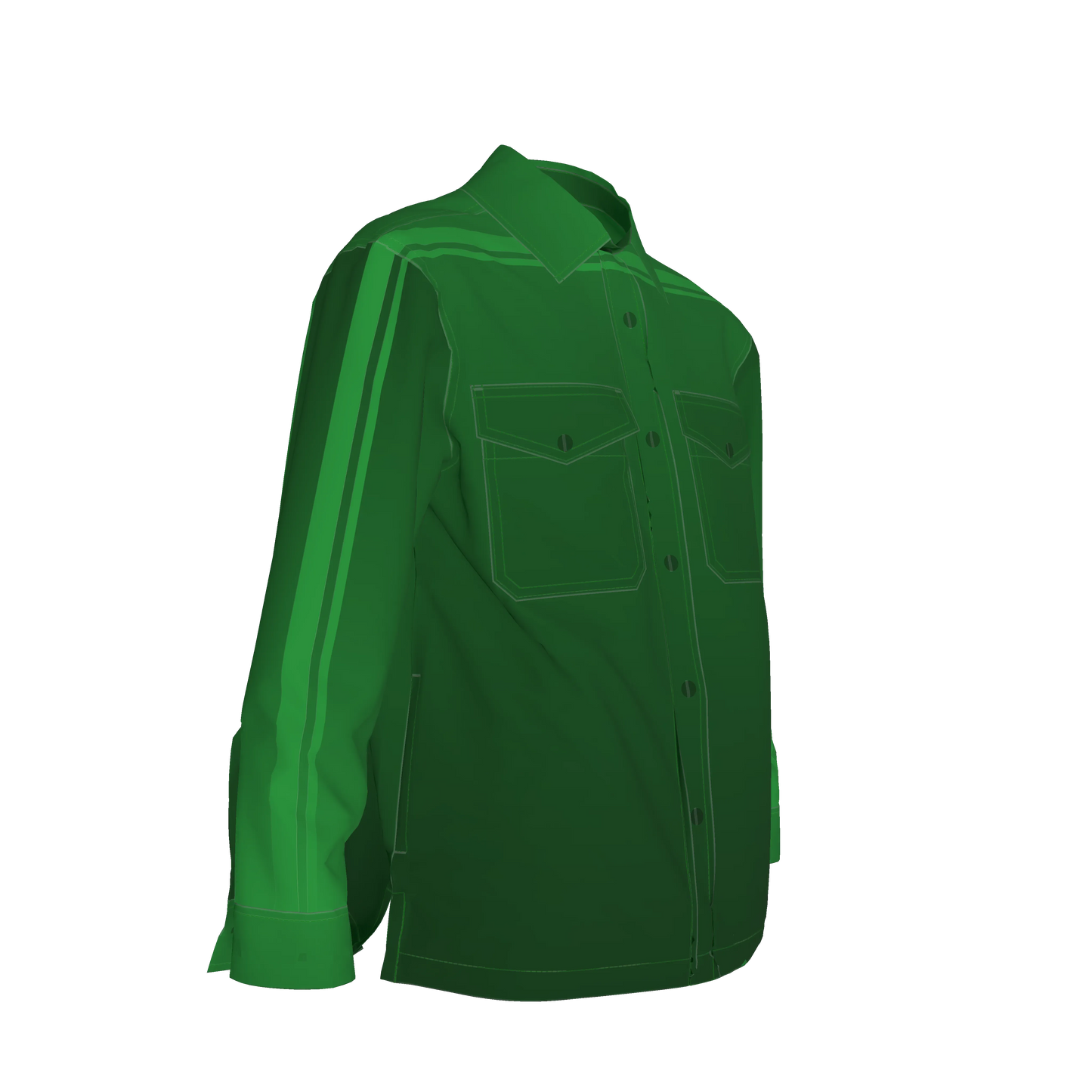 Forest Gradient MotoStripe™ Shirt Jacket 🌲🟩⚡