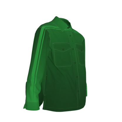 Forest Gradient MotoStripe™ Shirt Jacket 🌲🟩⚡