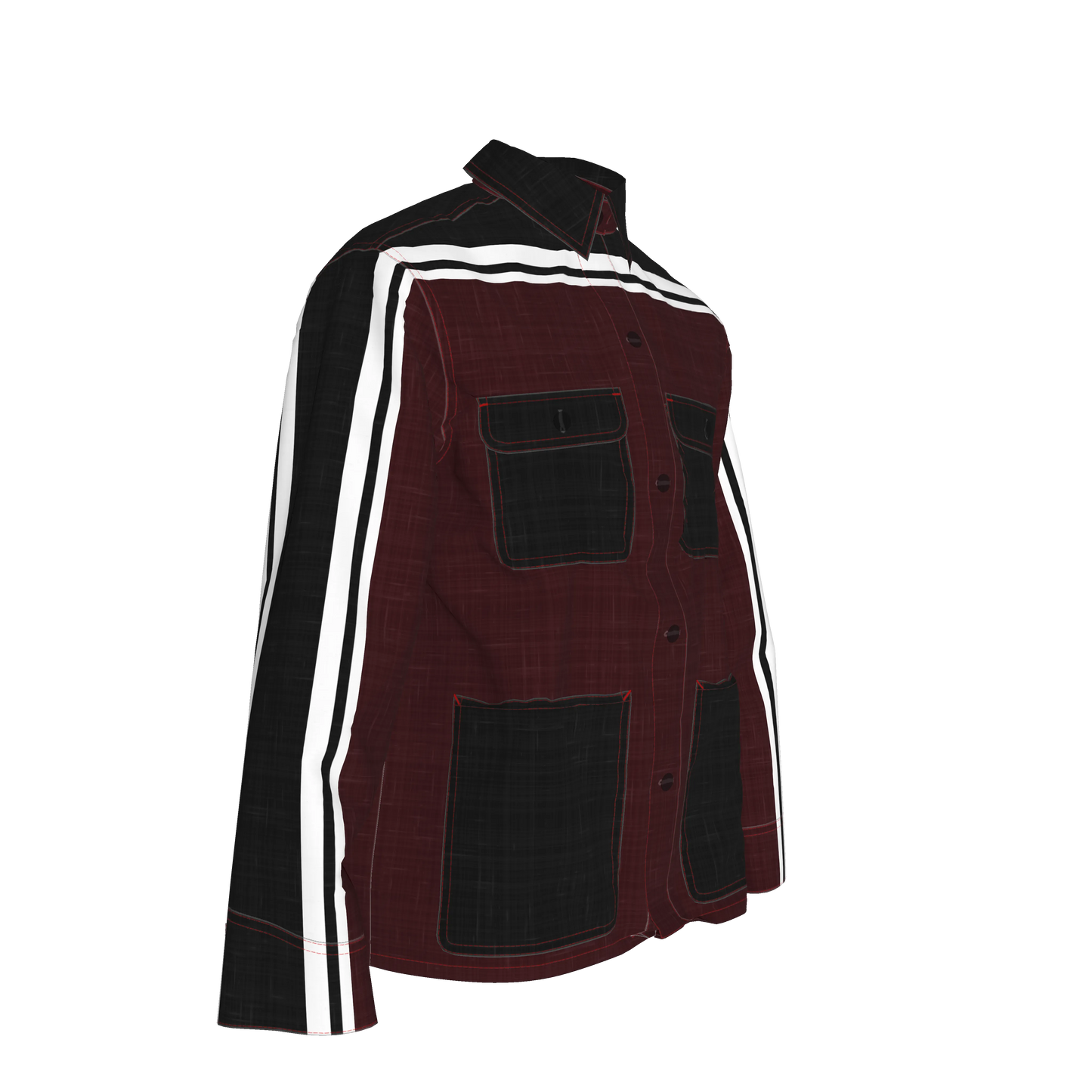 Dark Crimson MotoStripe™ Chore Coat