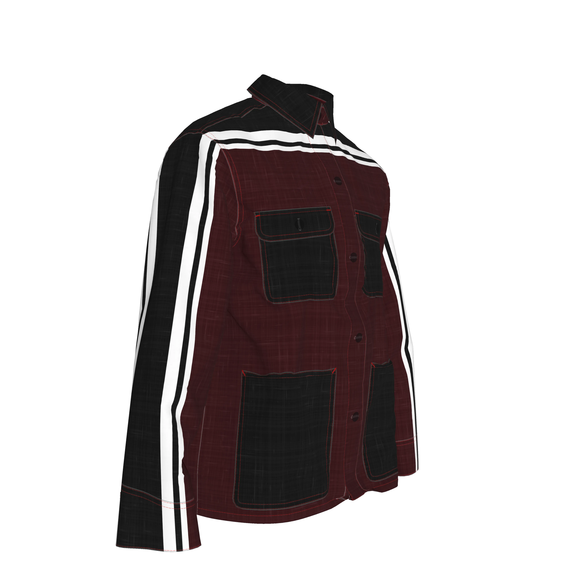 Dark Crimson MotoStripe™ Chore Coat