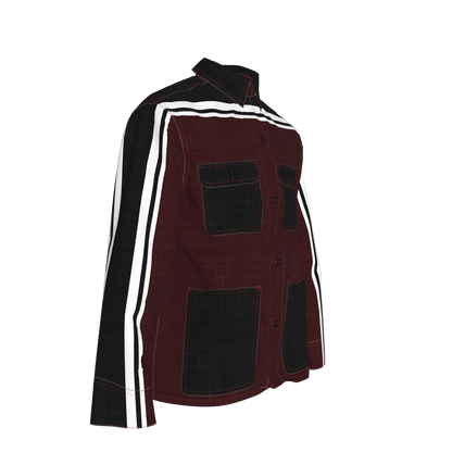 Dark Crimson MotoStripe™ Chore Coat