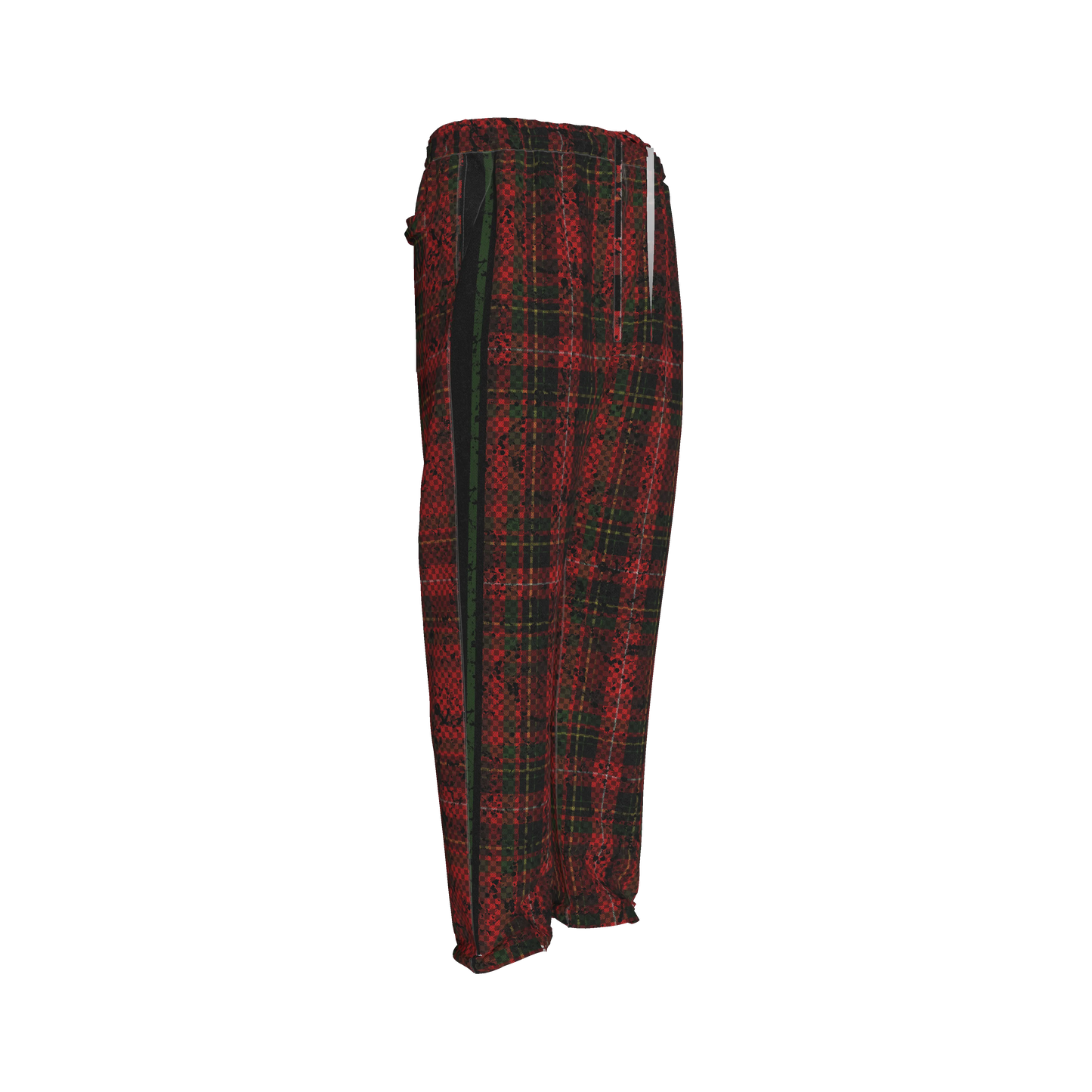 Tartan Race Green MotoStripe™ Pegged Trousers Copy