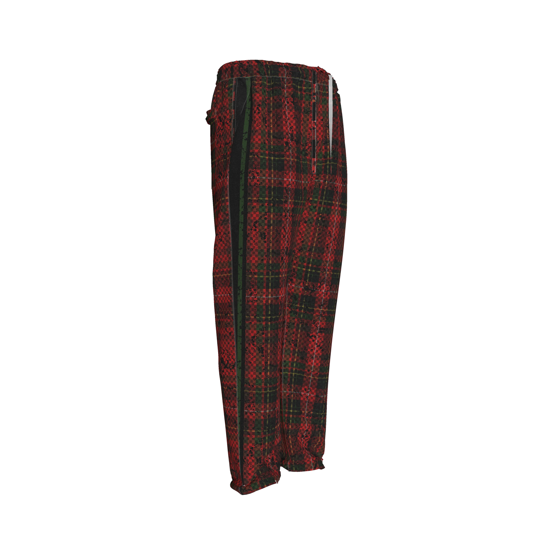 Tartan Race Green MotoStripe™ Pegged Trousers Copy