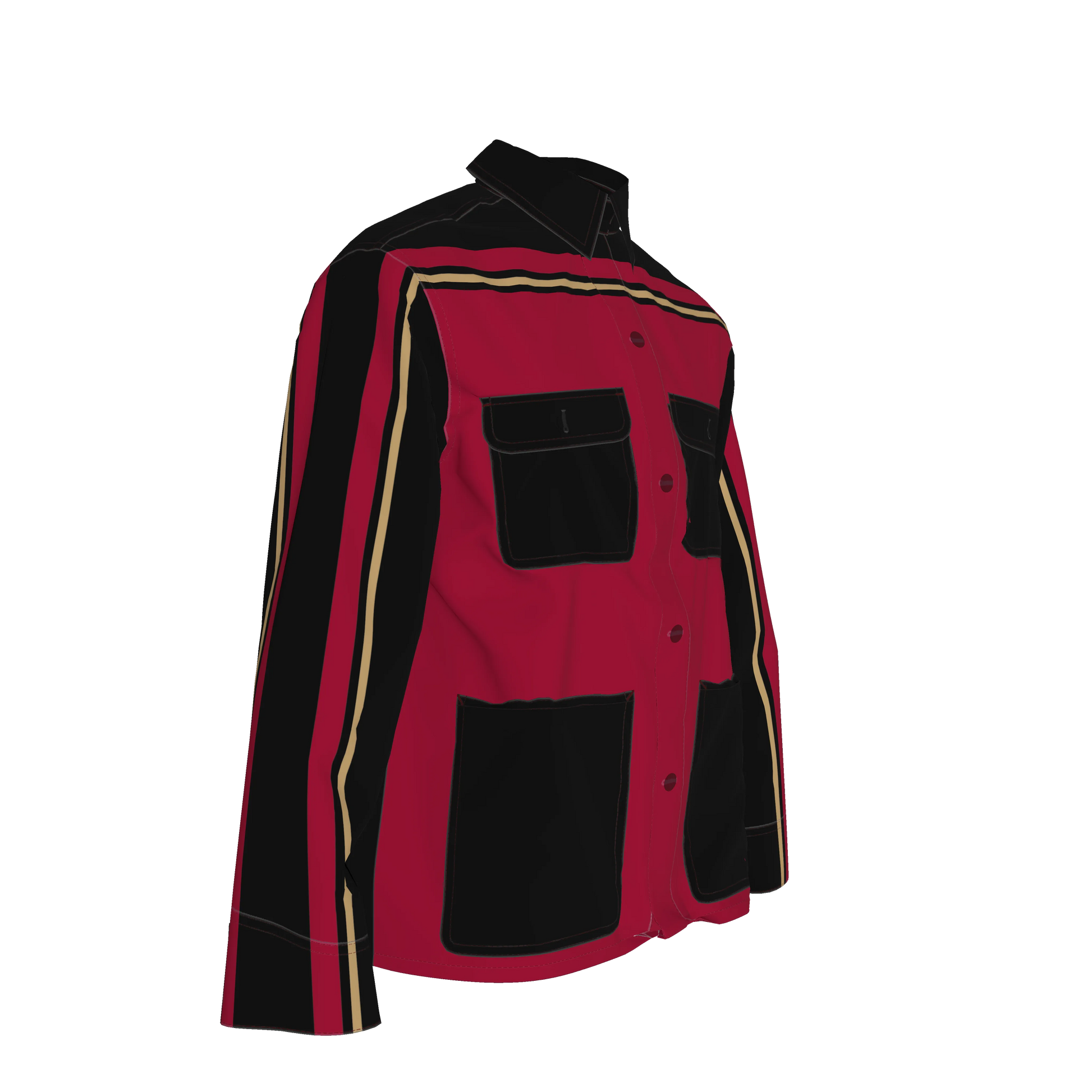 Maroon, Black and Gold MotoStripe™ Chore Coat