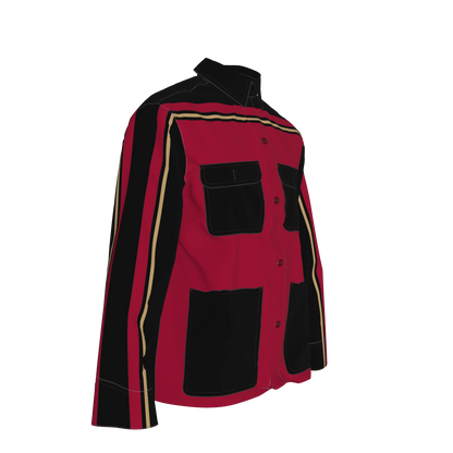 Maroon, Black and Gold MotoStripe™ Chore Coat