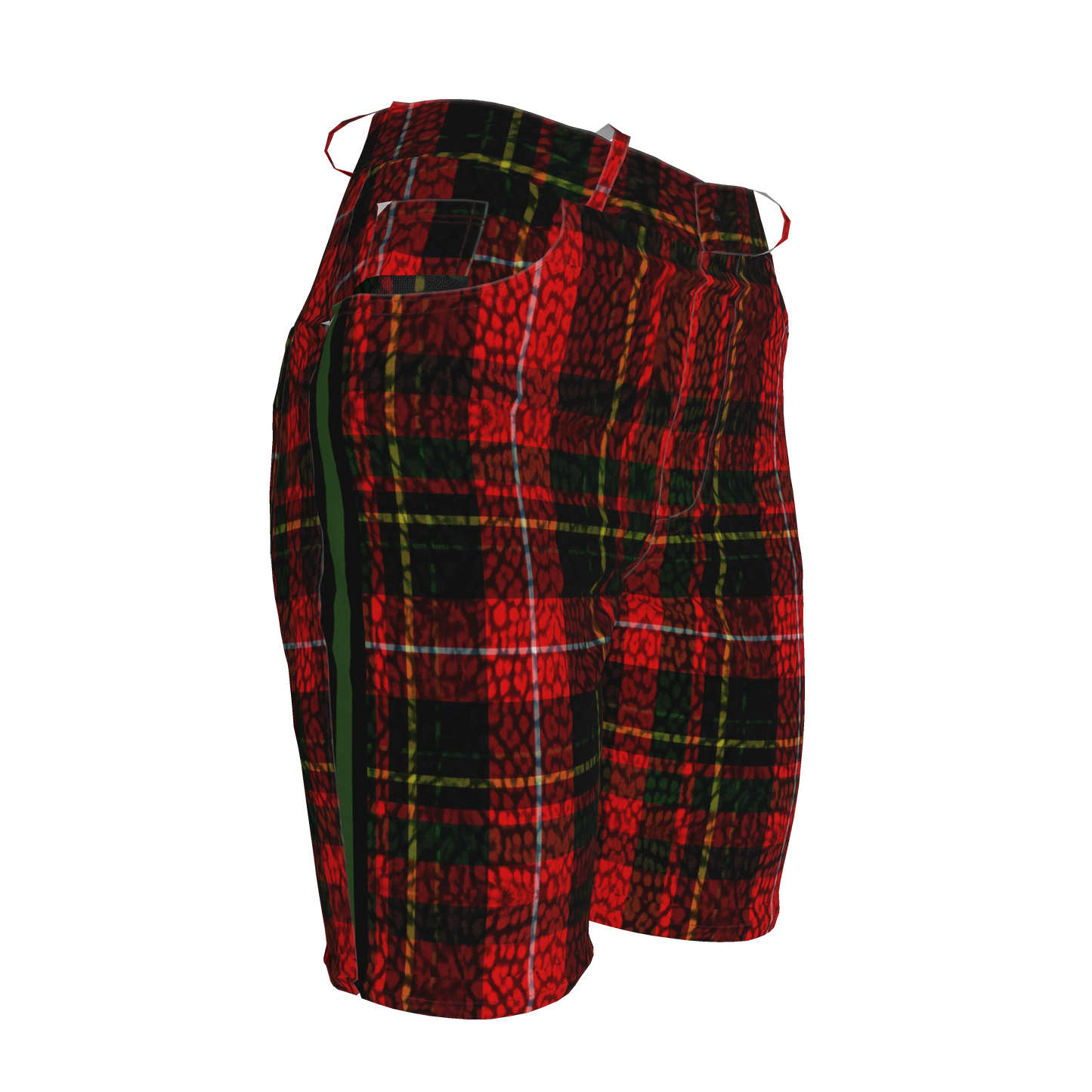 Leopard Tartan MotoStripe™ Women's Shorts
