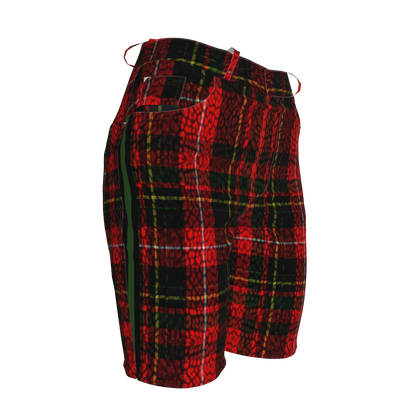 Leopard Tartan MotoStripe™ Women's Shorts
