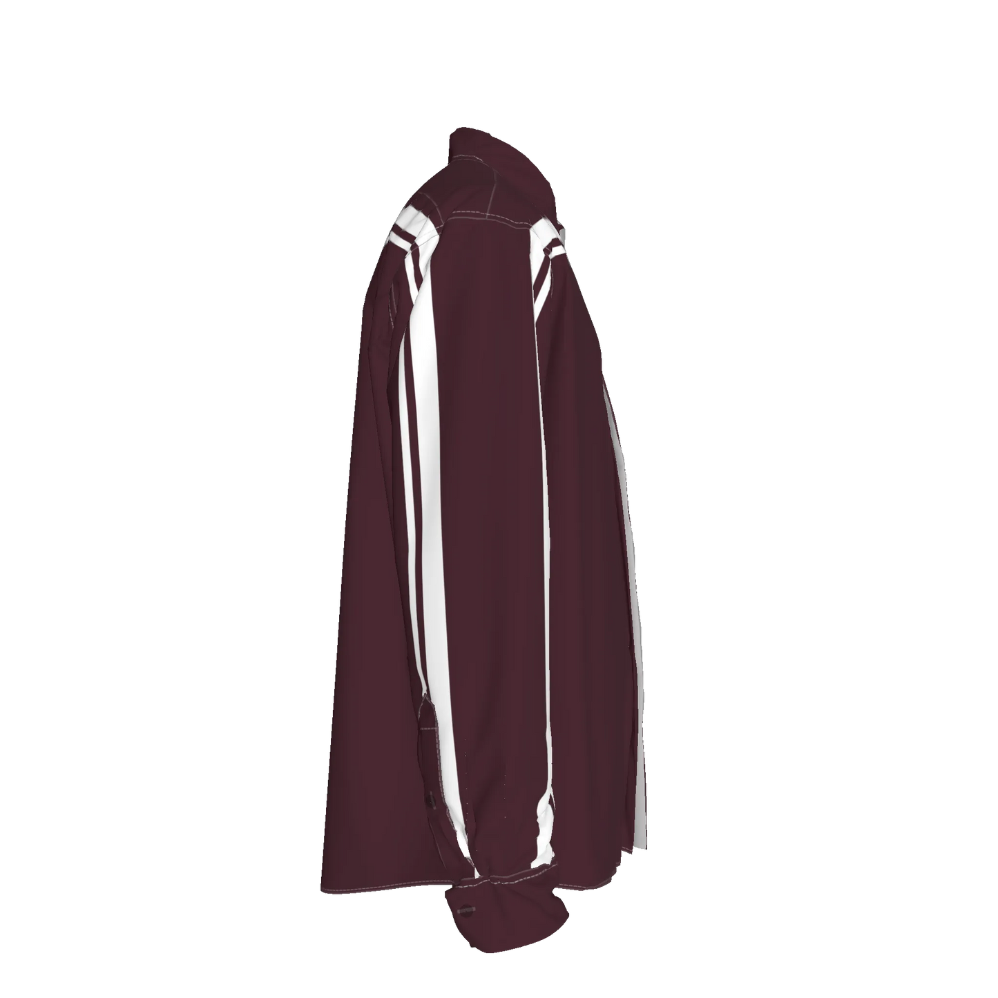 Maroon MotoStripe™ Oversized Men's Shirt