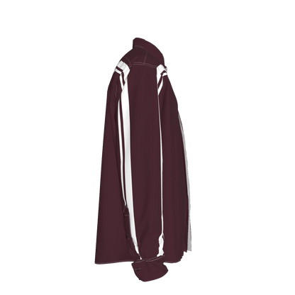 Maroon MotoStripe™ Oversized Men's Shirt