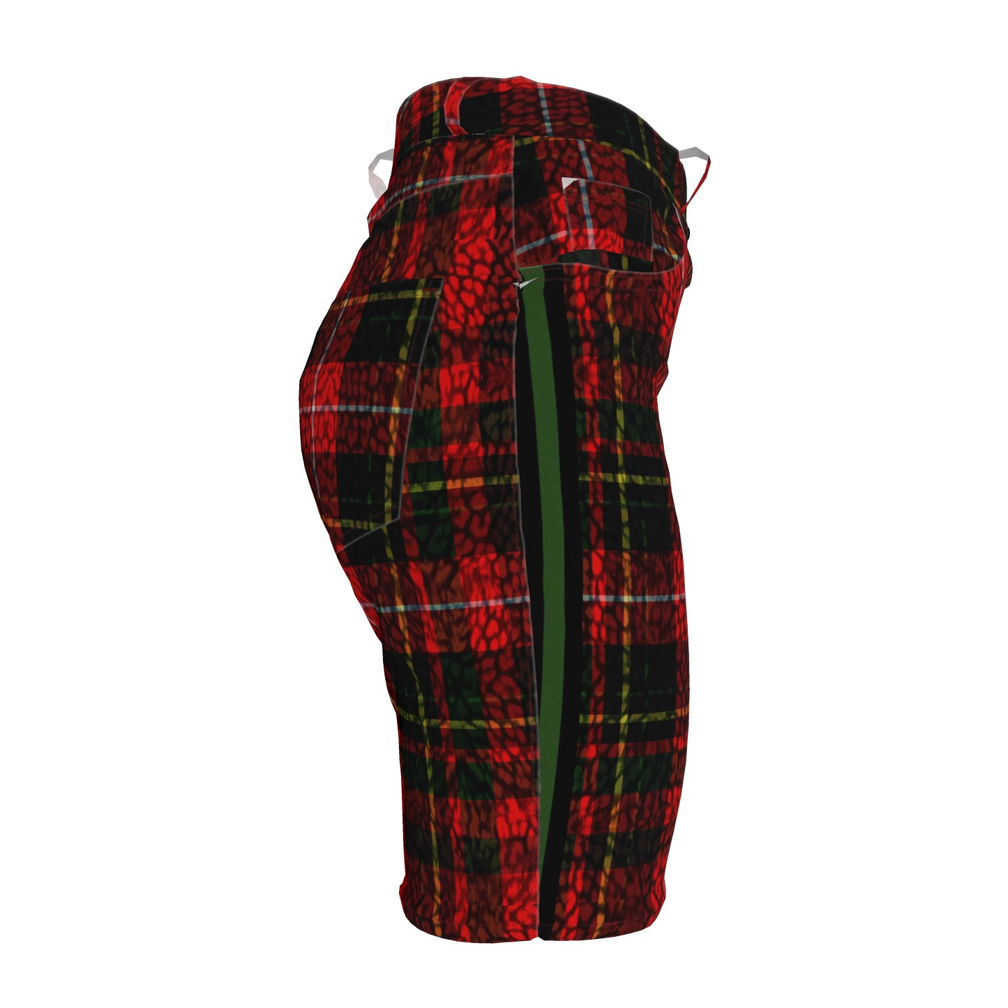 Leopard Tartan MotoStripe™ Women's Shorts