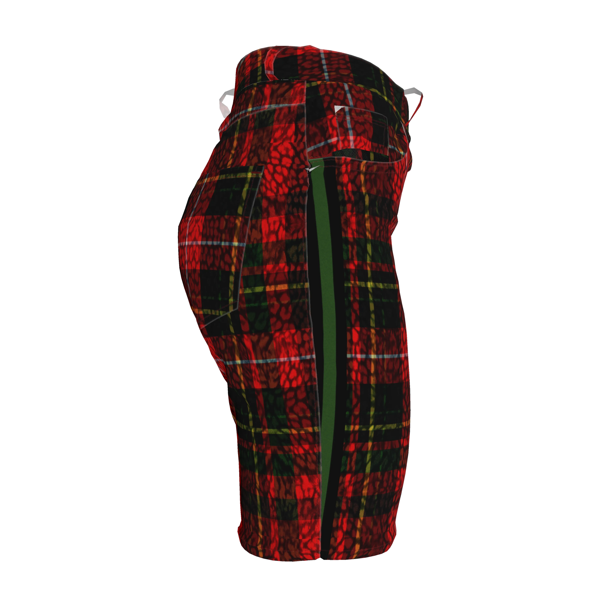 Leopard Tartan MotoStripe™ Women's Shorts