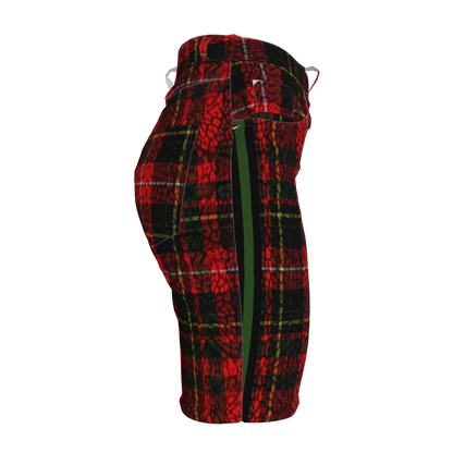 Leopard Tartan MotoStripe™ Women's Shorts