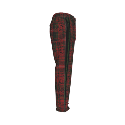Splat Tartan Green MotoStripe™ Pegged Trousers