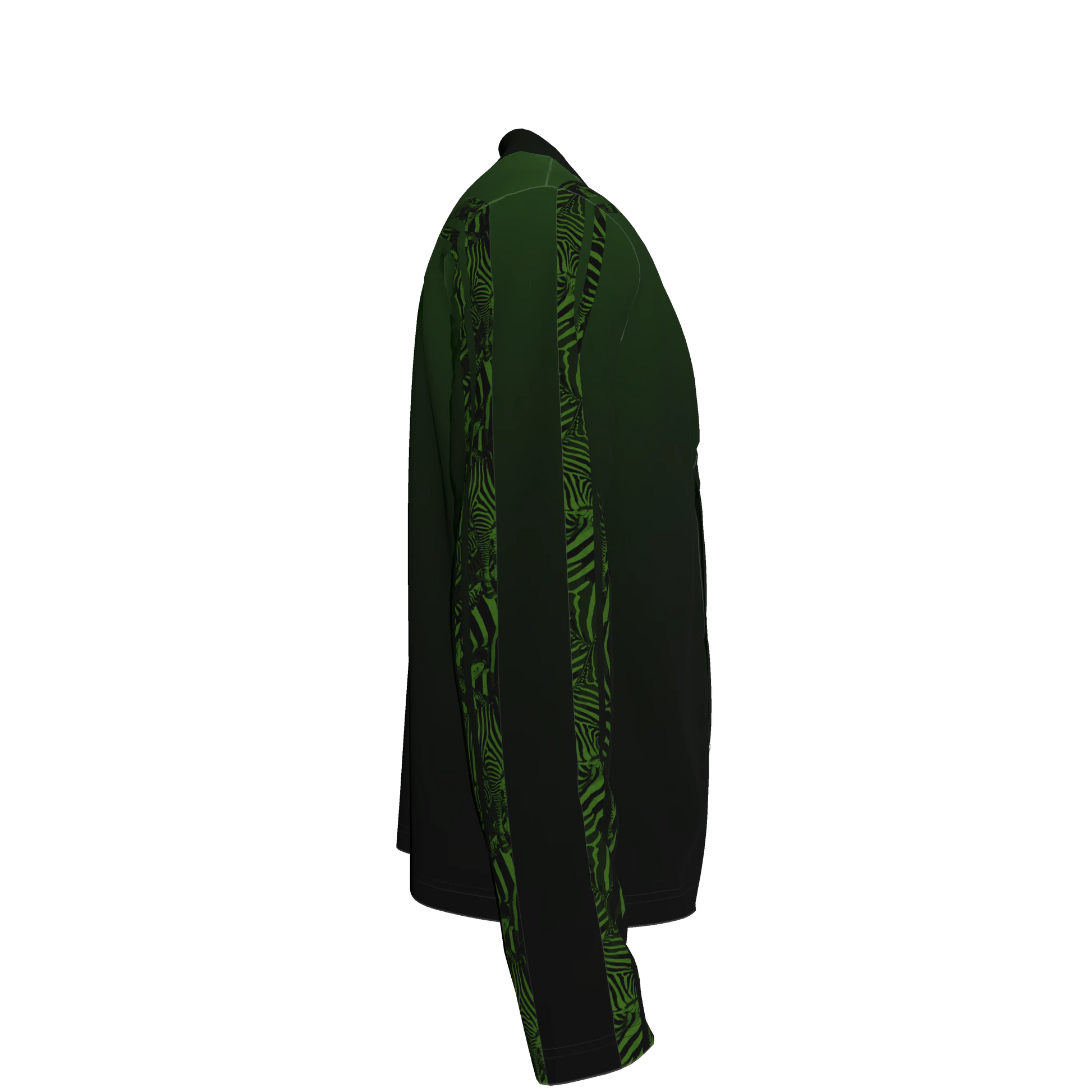 💚🦓 Wicked Green Zebra MotoStripe™ Terry Cardigan