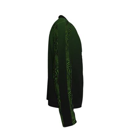 💚🦓 Wicked Green Zebra MotoStripe™ Terry Cardigan