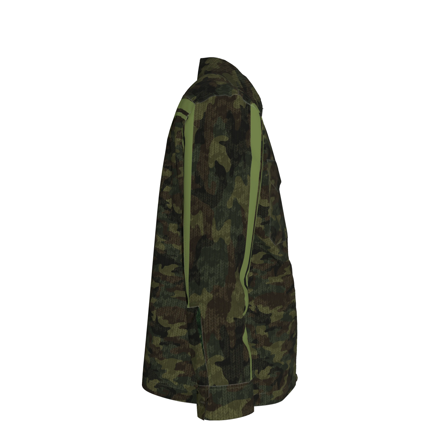 Camo Knit Green MotoStripe™ Shirt Jacket