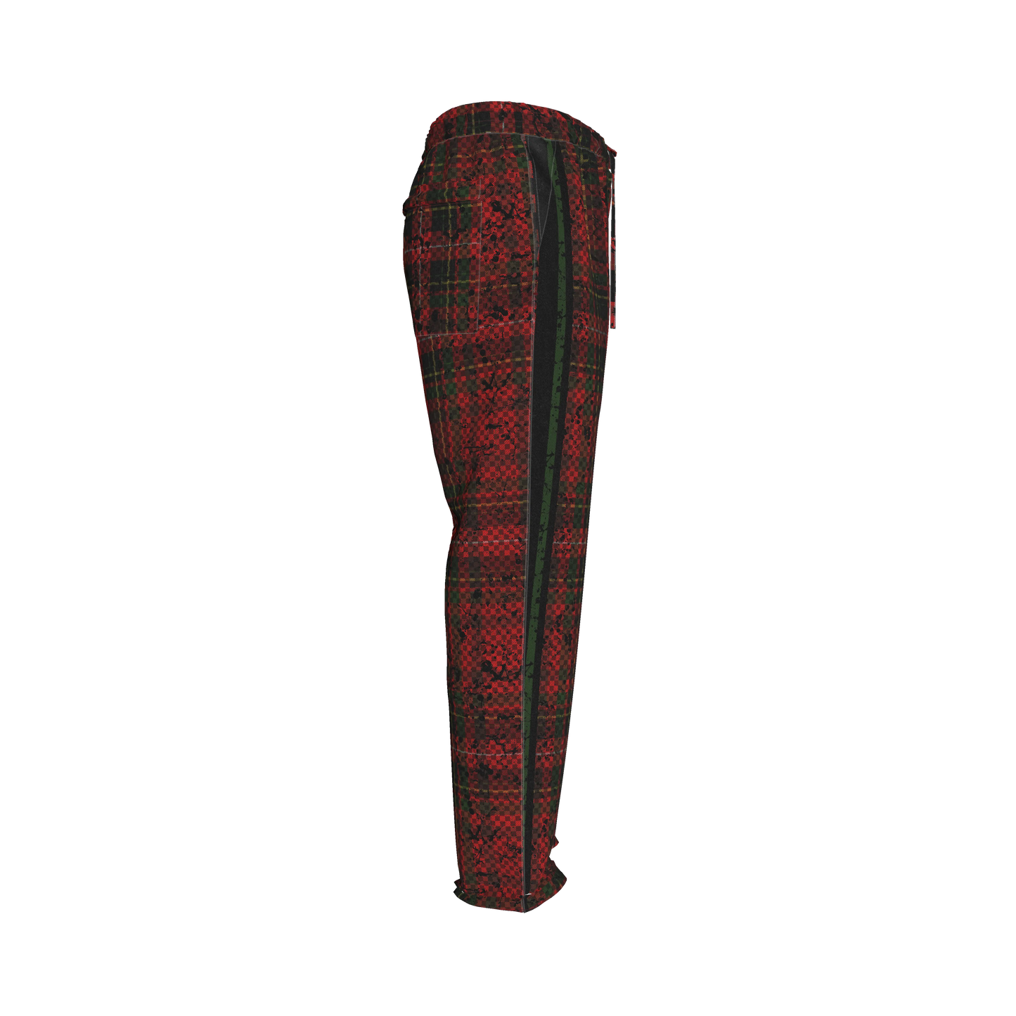 Tartan Race Green MotoStripe™ Pegged Trousers Copy