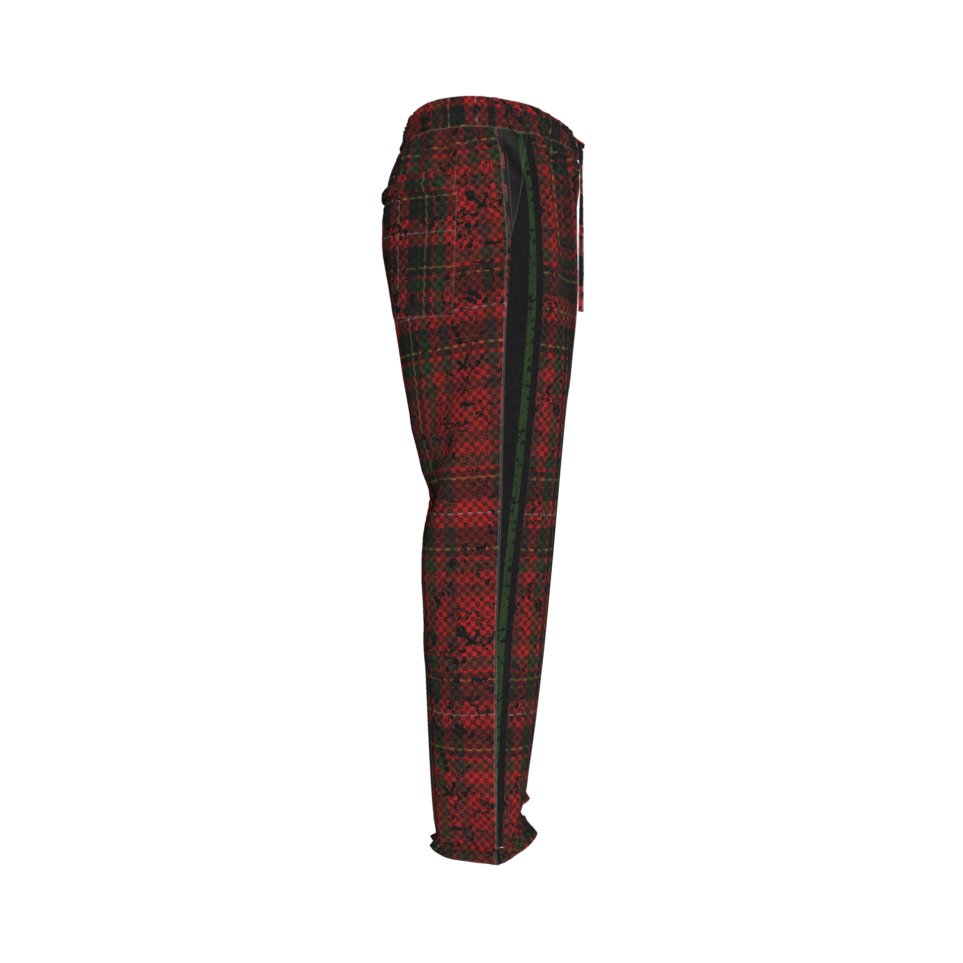 Tartan Race Green MotoStripe™ Pegged Trousers Copy