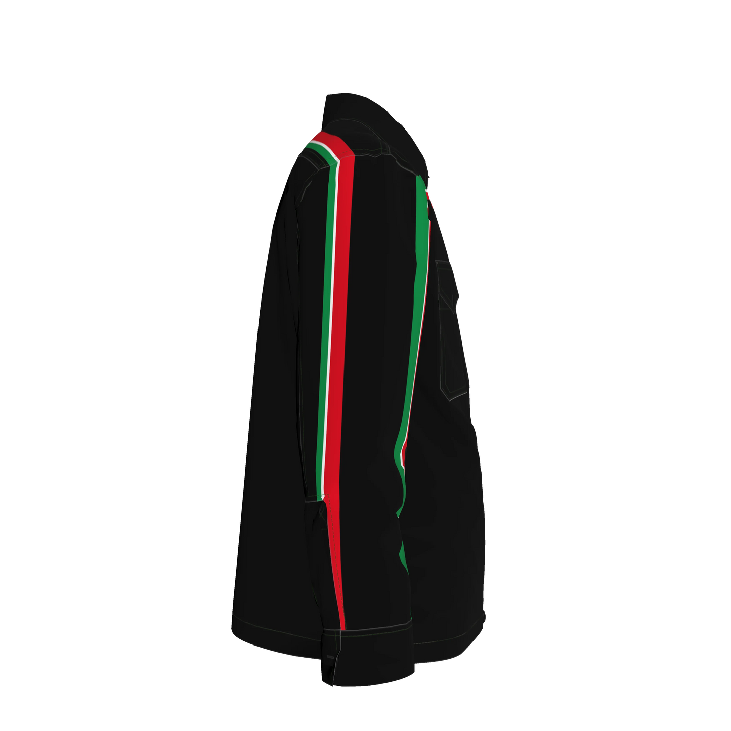 Italy MotoStripe™ Denim Shirt Jacket 🇮🇹⚫✨