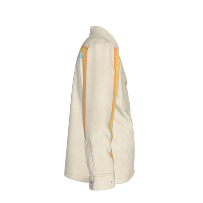 Sunset Sea MotoStripe™ Snap Shirt Jacket
