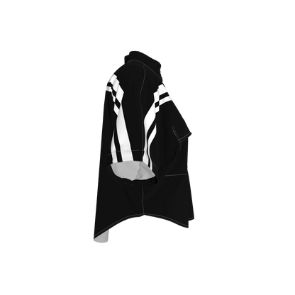 Black and White MotoStripe™ Kimono Jacket