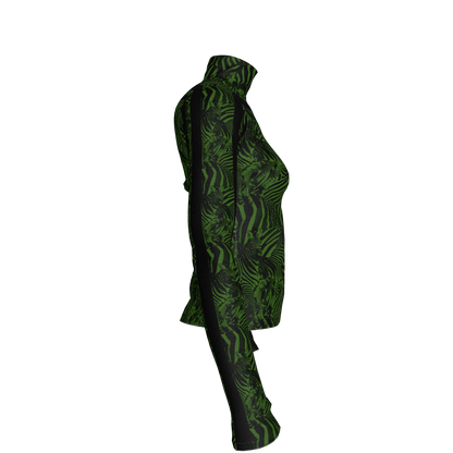🦓💚 Green Zebra MotoStripe™ Turtleneck