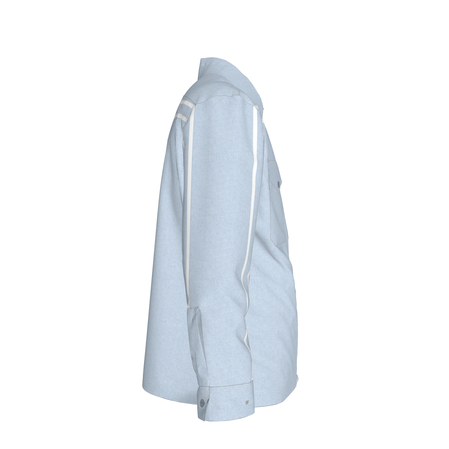 Wash Denim MotoStripe™ Snap Shirt
