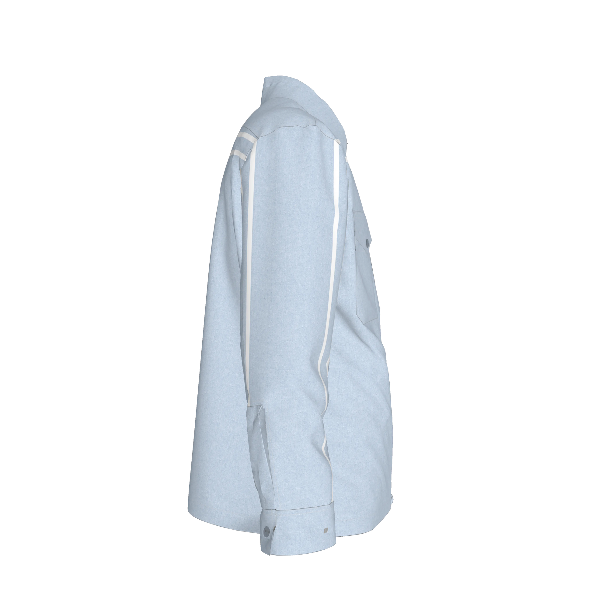 Wash Denim MotoStripe™ Snap Shirt