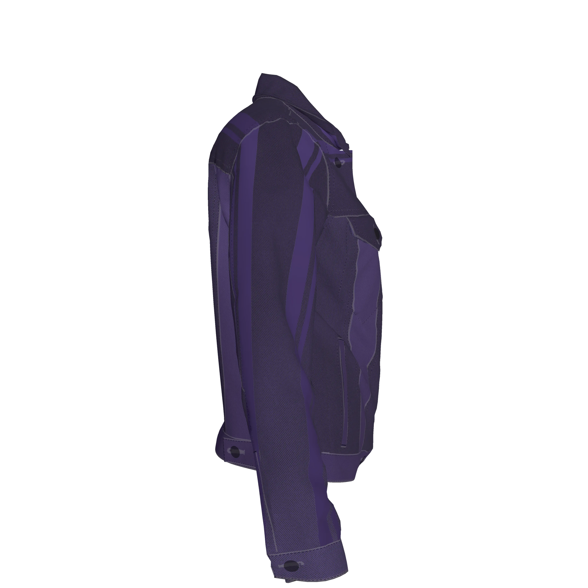 Deep Purple MotoStripe™ Jean Jacket