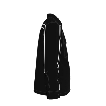 Black MotoStripe™ Organic Cotton Snap Shirt 