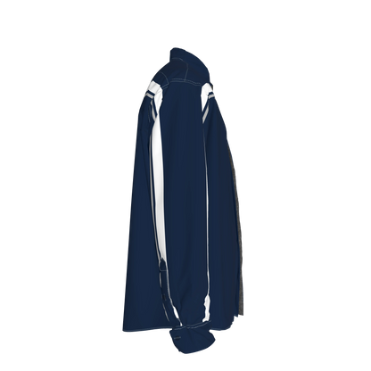 Navy MotoStripe™ Oversized Men’s Button-Down Shirt 💙⚡