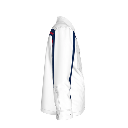 Blue & Red MotoStripe™ Snap Shirt Jacket