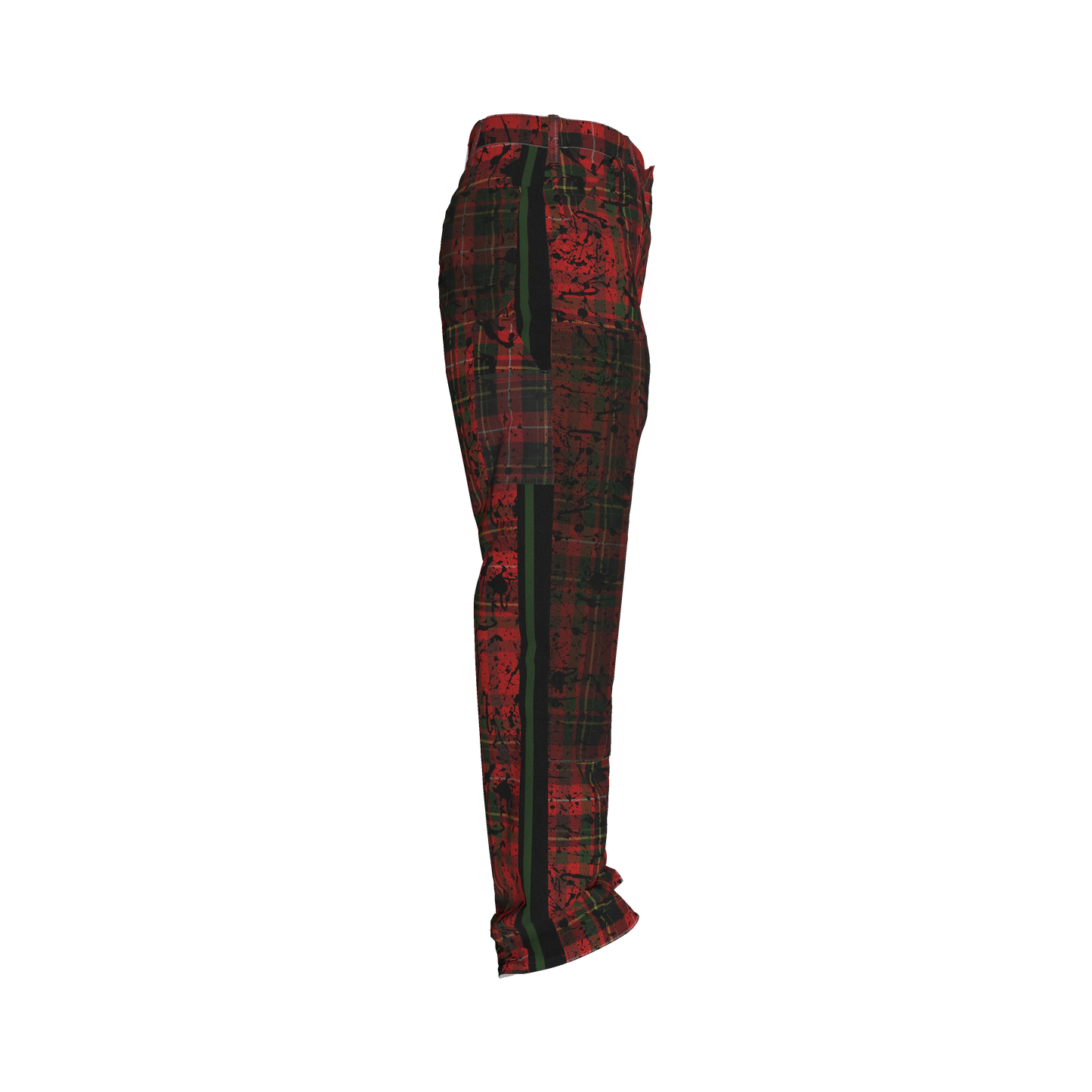 Punk Tartan MotoStripe™ Carpenter pants