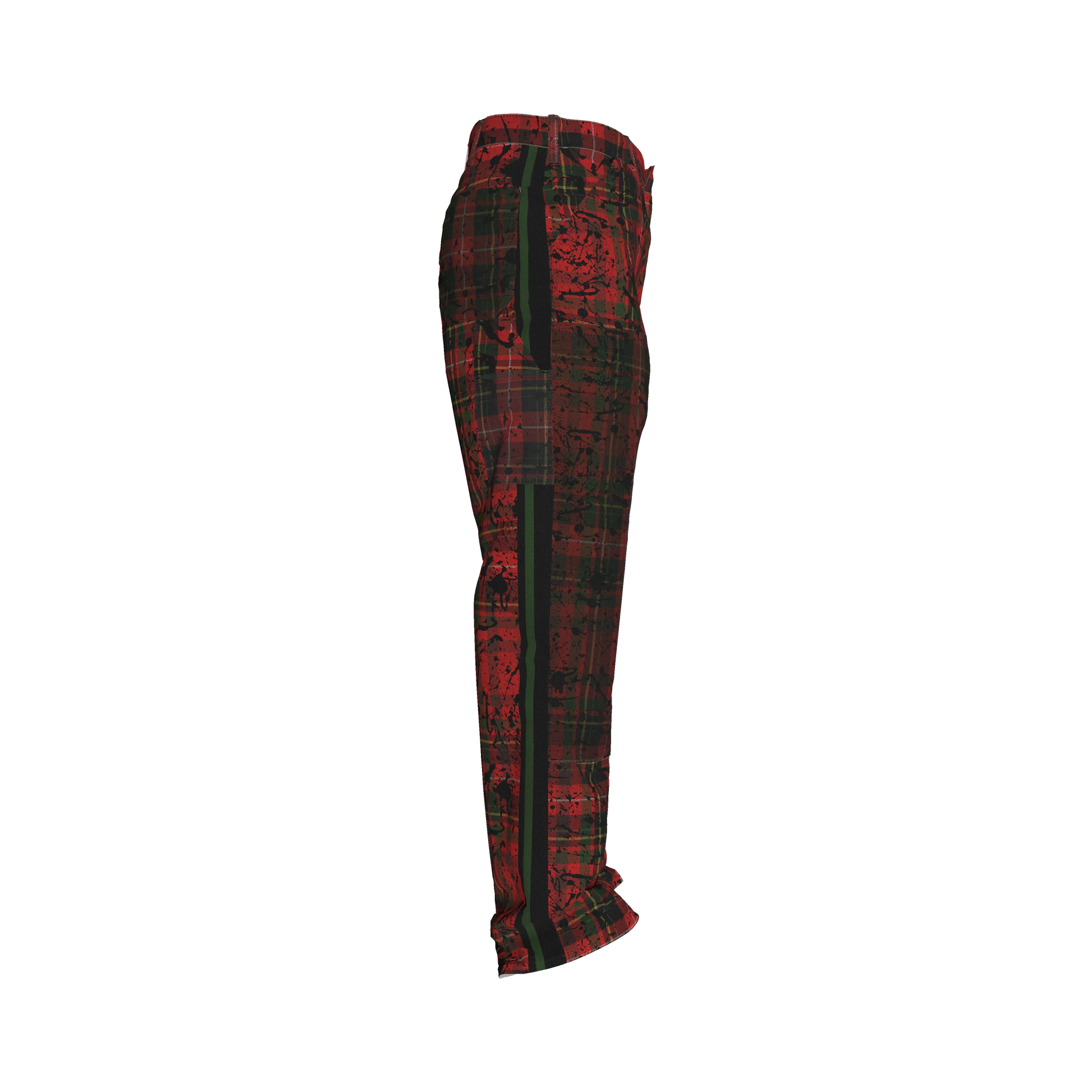 Punk Tartan MotoStripe™ Carpenter pants