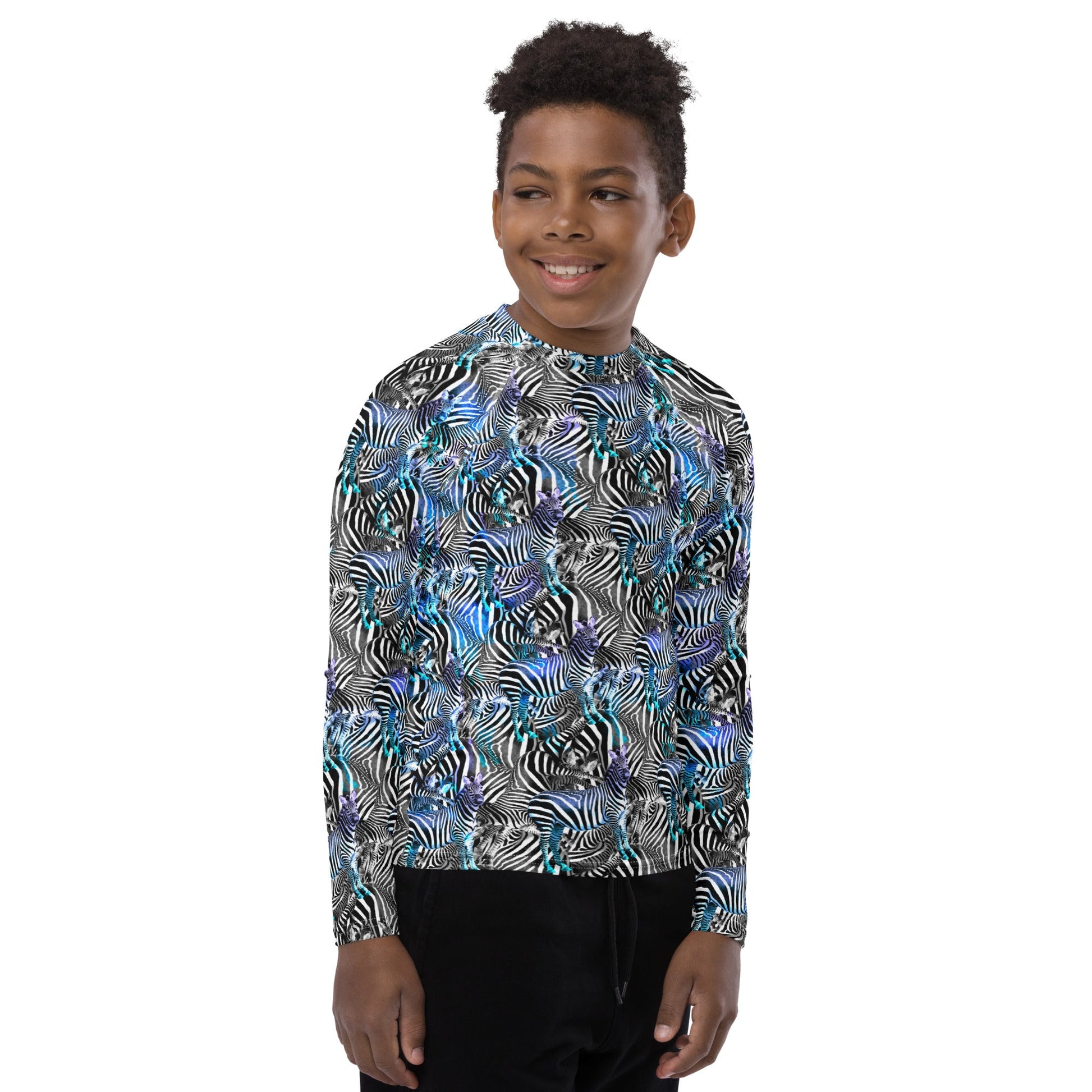 Youth ZEBRA Rash Guard - Alfano Dry Goods