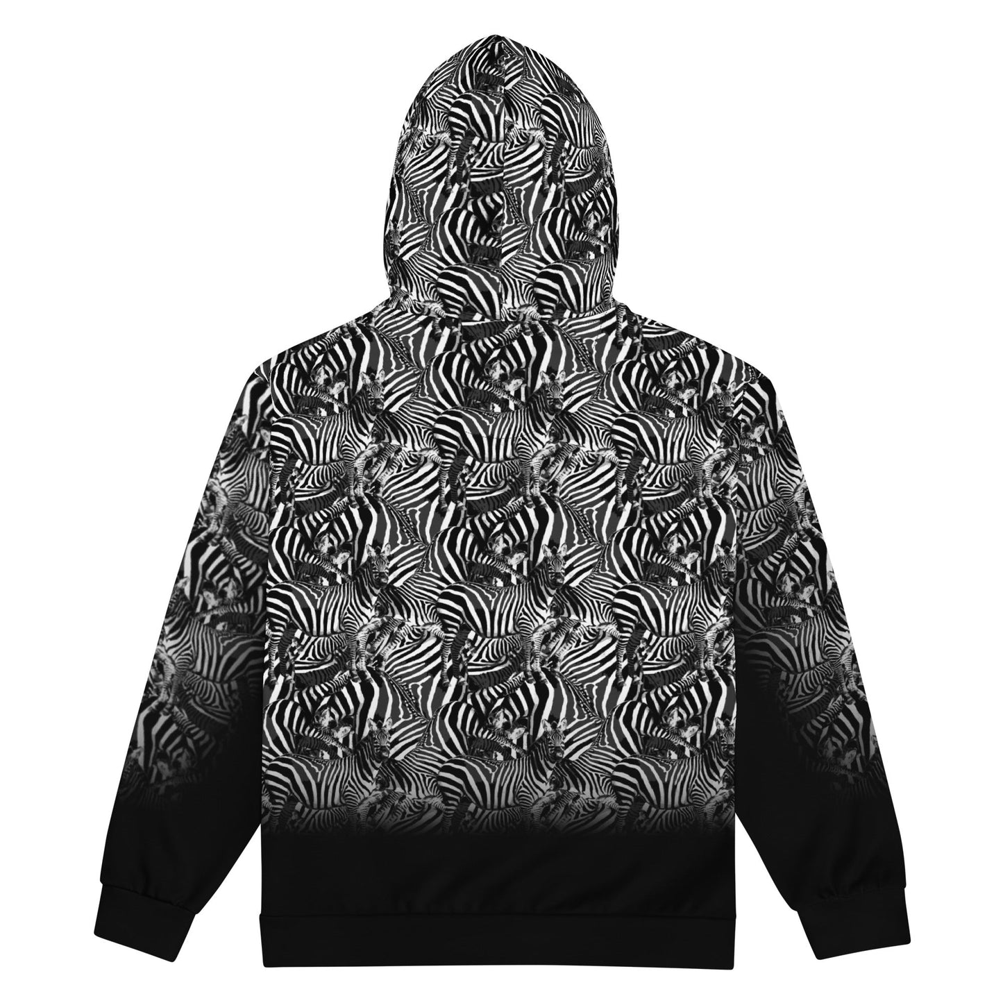 Zebra gradient Unisex zip - up hoodie - Alfano Dry Goods