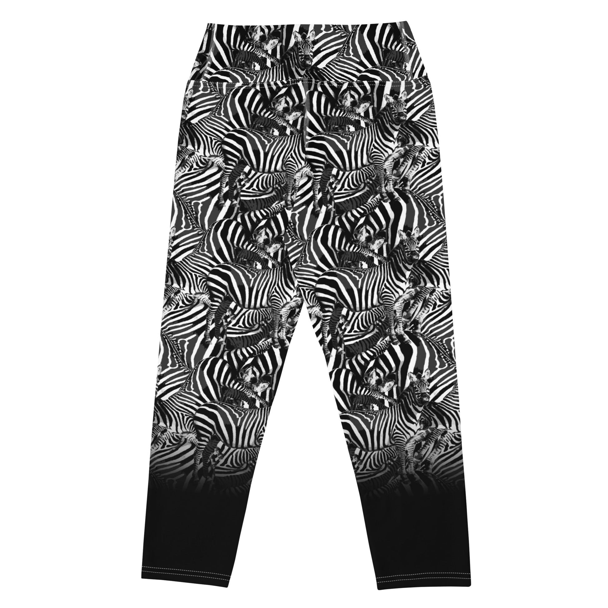 Zebra Gradient Yoga Capri Leggings - Alfano Dry Goods