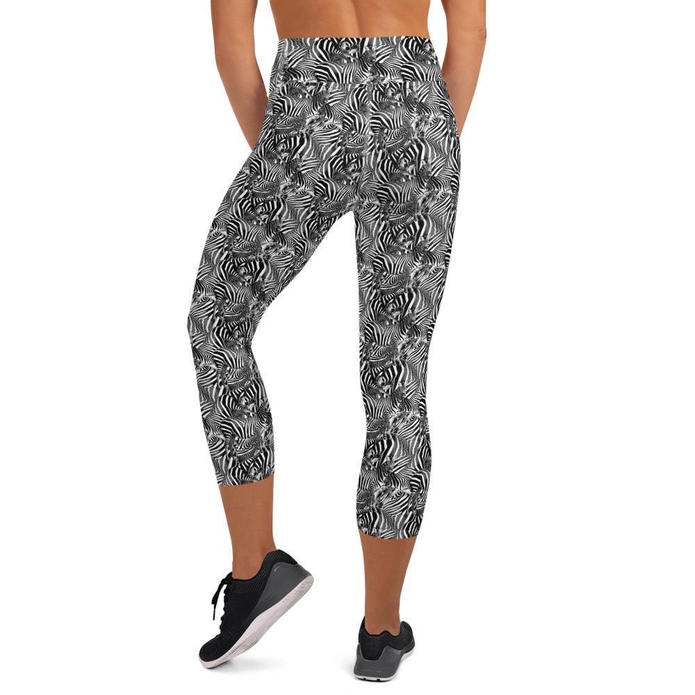 Zebra Yoga Capri Leggings - Alfano Dry Goods