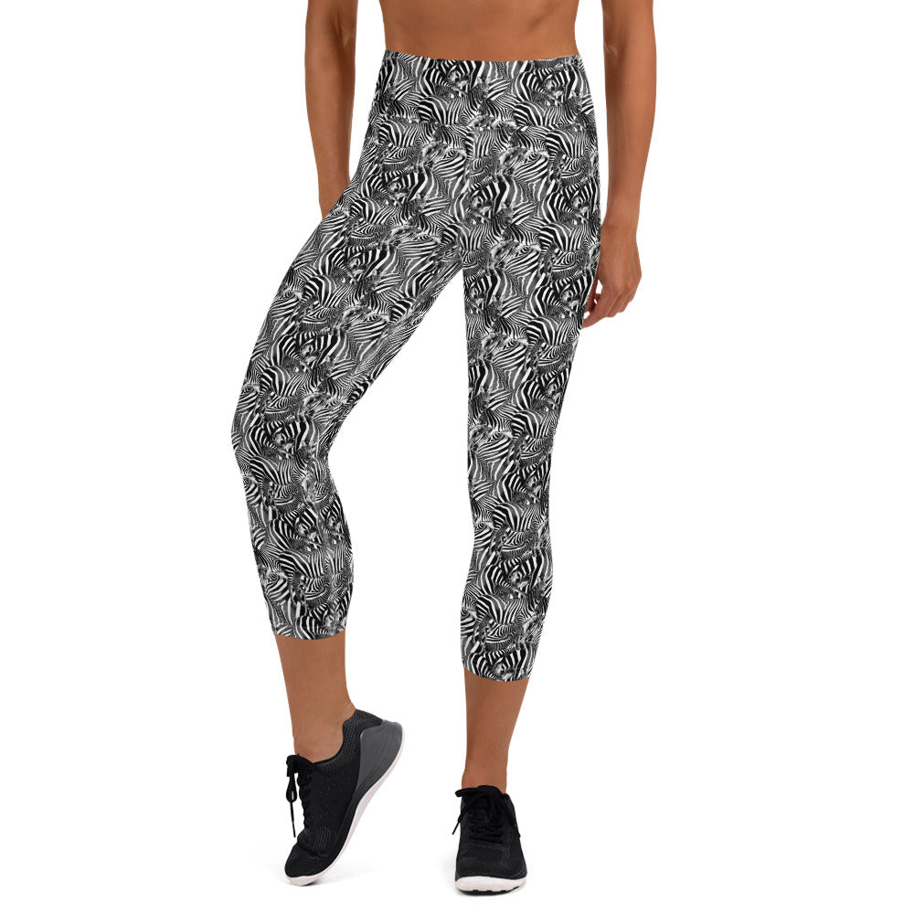 Zebra Yoga Capri Leggings - Alfano Dry Goods