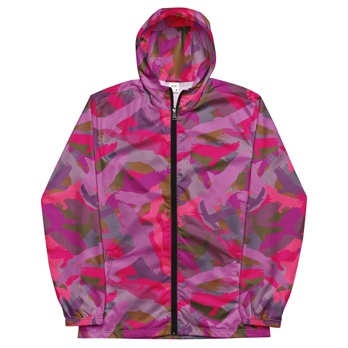 Bald Eagle Camo in Pinks - Women’s (Unisex) windbreaker - Alfano Dry Goods