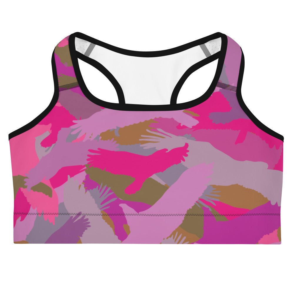 Bald Eagle Camouflage in Pinks - Sports bra - Alfano Dry Goods