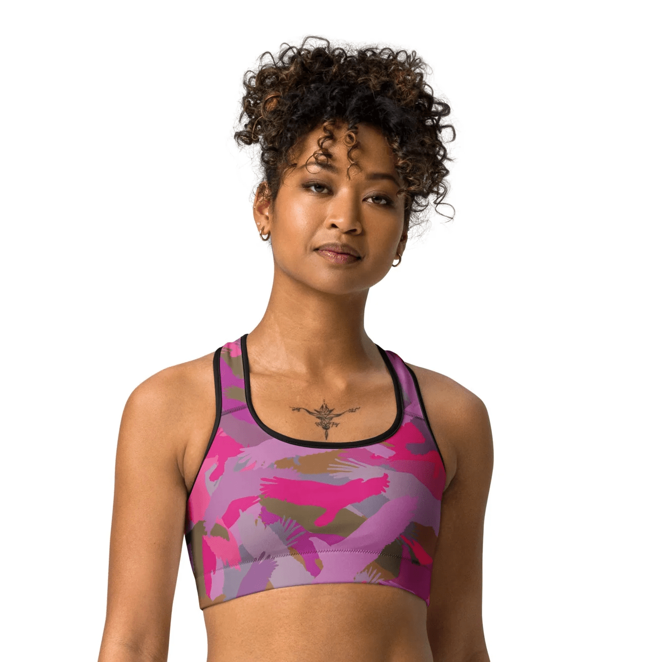 Bald Eagle Camouflage in Pinks - Sports bra - Alfano Dry Goods