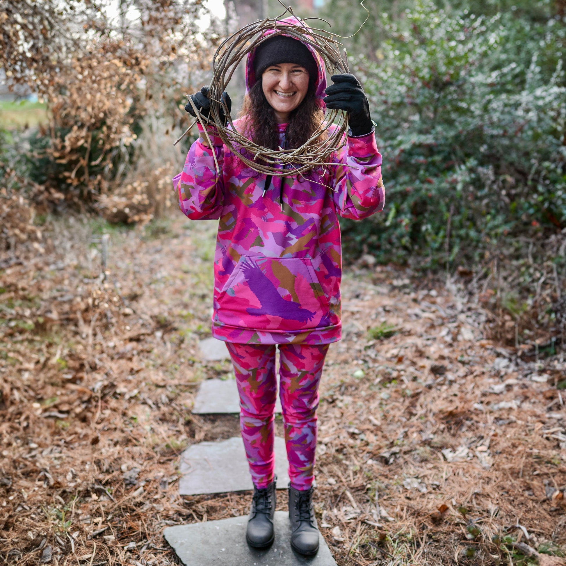 Bald Eagle Camouflage in Pinks - Women's Joggers - Alfano Dry Goods